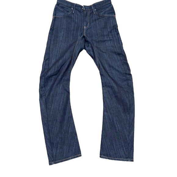 RARE Edwin Curved Leg Japanese Designer Denim Jeans Size 30 - Picture 9 of 10